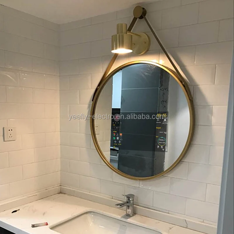 
Zigbee Wifi Bluetooth Touch Screen Bathroom Magic Smart Makeup round Mirror 