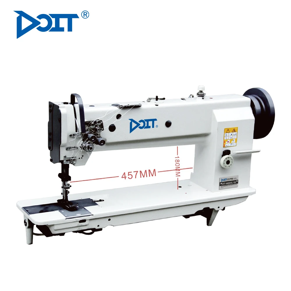 DT 4420HL-18 Double Needle Lockstitch Compound Feed Heavy Duty Walking foot Lockstitch Industrial Flat bed Sewing Machine