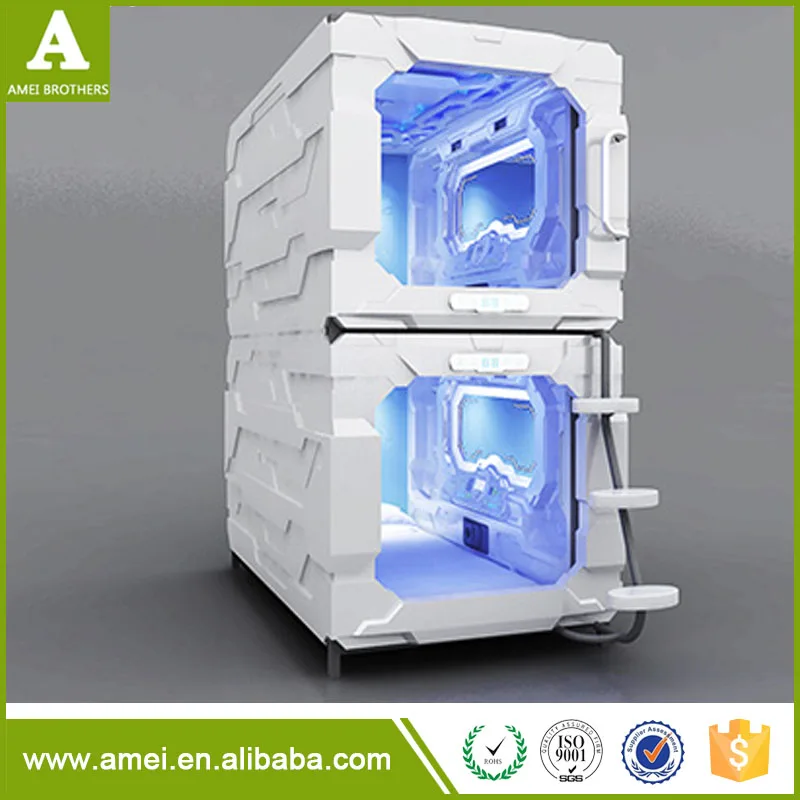 Vavuum forming Pod hotel Smart Furniture Double Bunk Capsulel Beds