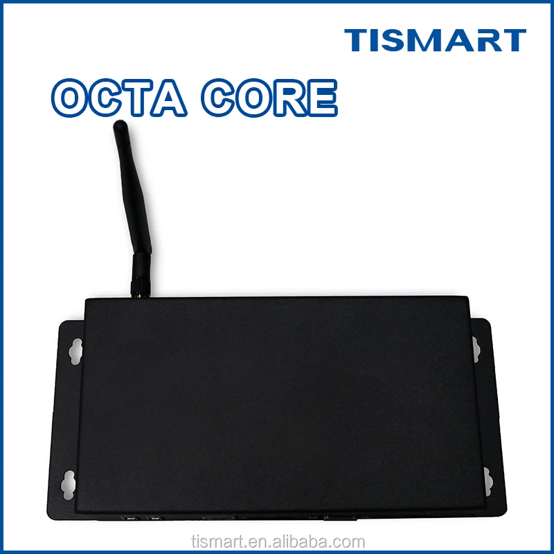 Tismart новейшая модель octa core 2 ГГц управление android tv box Цифровой информационный медиаплеер для usb медиаплеера