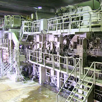 wood pulp produce a4 copy paper notebook machine production line by second hand paper machine