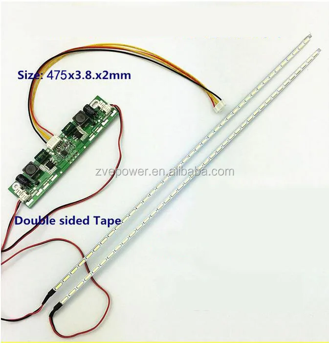 42 inch LED Aluminum Plate Strip Backlight Lamps Update Kit for LCD Monitor TV Panel 2 LED Strips 475mm