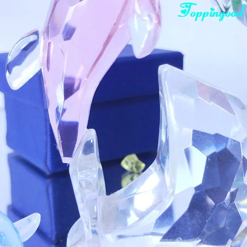 Wedding Favor Crystal Glass Dolphin For Decoration And Gifts