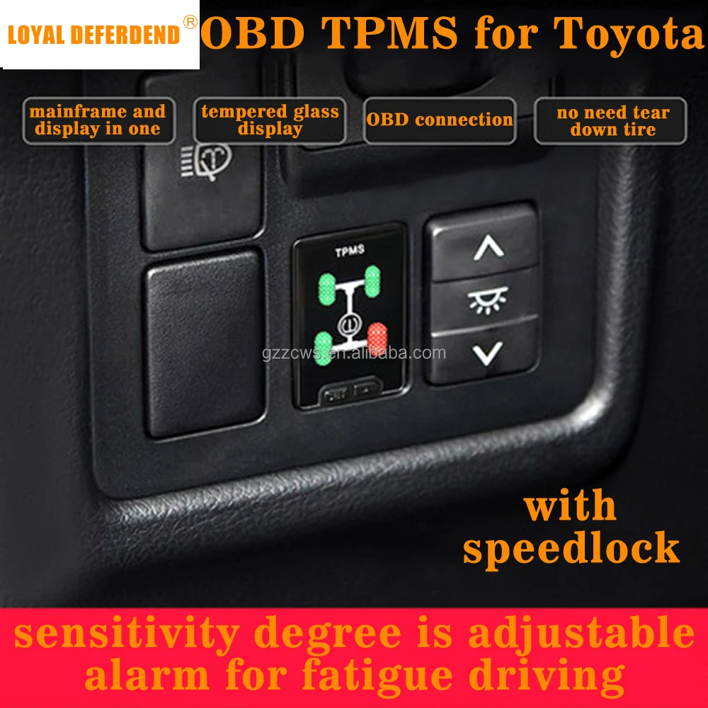 Loyal Defender OBD TPMS Tire Pressure Monitoring System Real-time Intelligent For Toyota New Vios/New Yaris L/New Yaris
