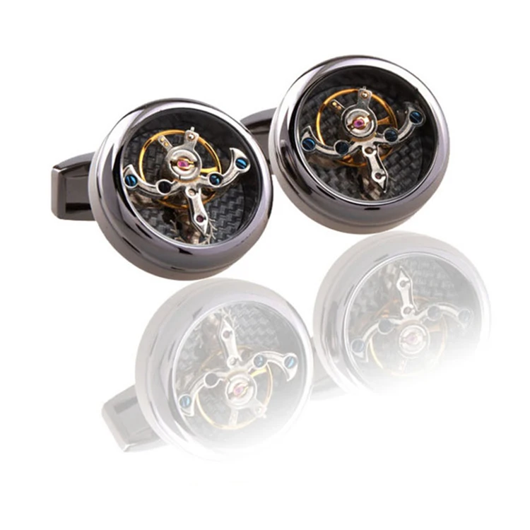 Wholesale Watch Mechanism Cufflinks,Mechanical Steampunk Cufflinks