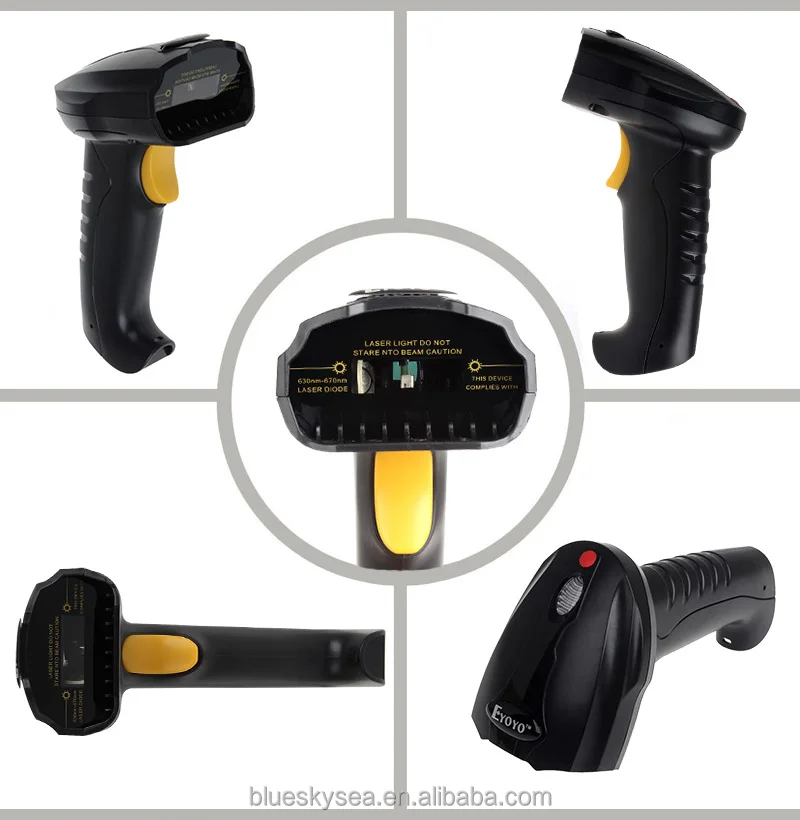 Лазерный сканер Eyoyo 8150GL 2.4 Г высокоскоростной беспроводной USB сканирования штрих-код Этикетки Чтения диапазон до 10 М