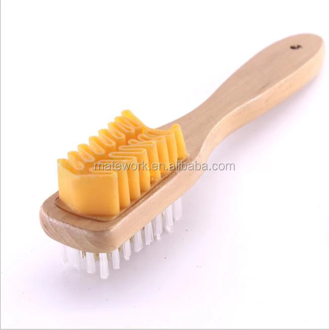 
High Quality Clean Double Suede Rubber Shoe Brush 