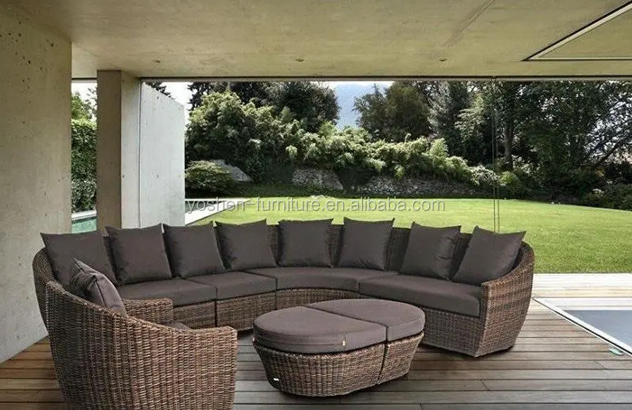 Metal outdoor modular sectional sofa outdoor furniture garden sofa