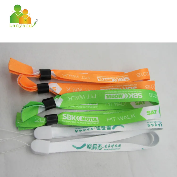 
New product LED woven wristband ,RFID woven fabric wristband from Dongguan Dongchuang 