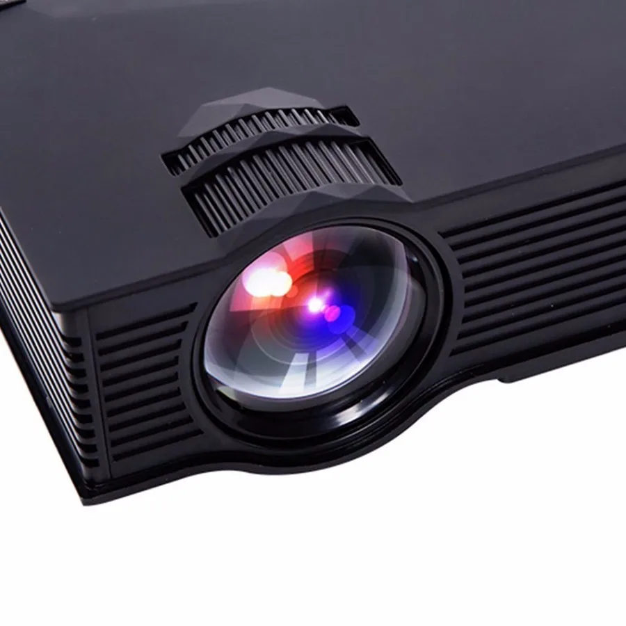 Портативный full hd 800 люмен мини-проектор для домашнего кинотеатра hdmi av sd кабель питания