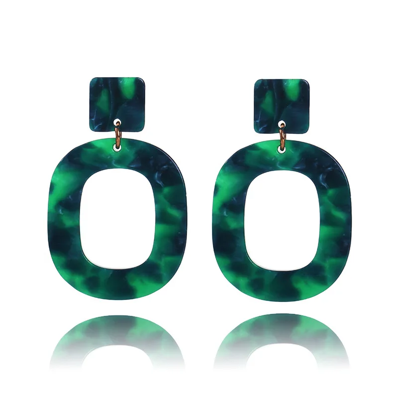 Wholesale accessories jewelry  exaggerated geometry  acetate and plate wild jewelry for women