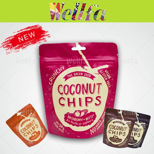 Reseal stand up bag corn tortilla chips packaging bag