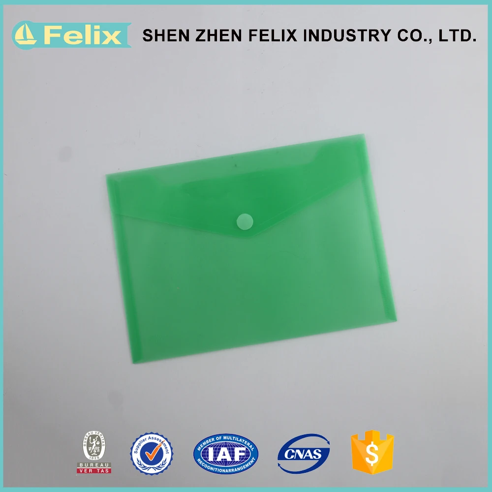 Wholesale PP Filing Products , Plastic Envelope File Folder