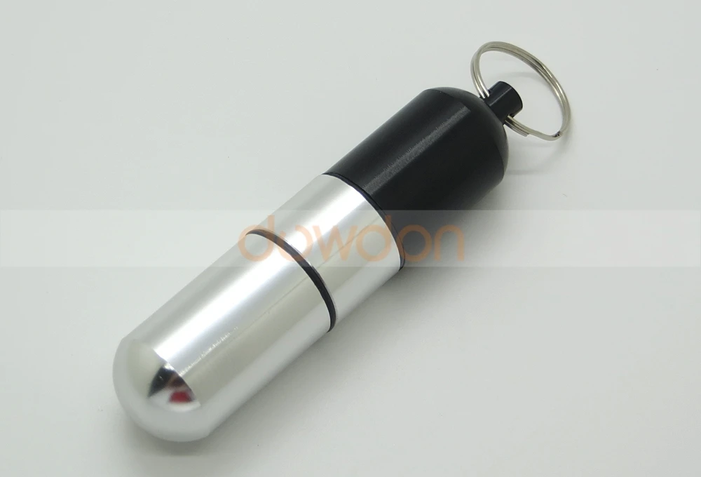 Waterproof Keychain Toothpick Holder Case Pill Box Portable Storage Container for Small Gadgets Support Customize