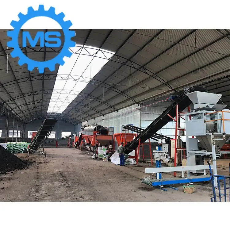 High Quality Fermented Chicken Manure Organic Fertilizer Manufacturing Line/ Small Fertilizer Plant