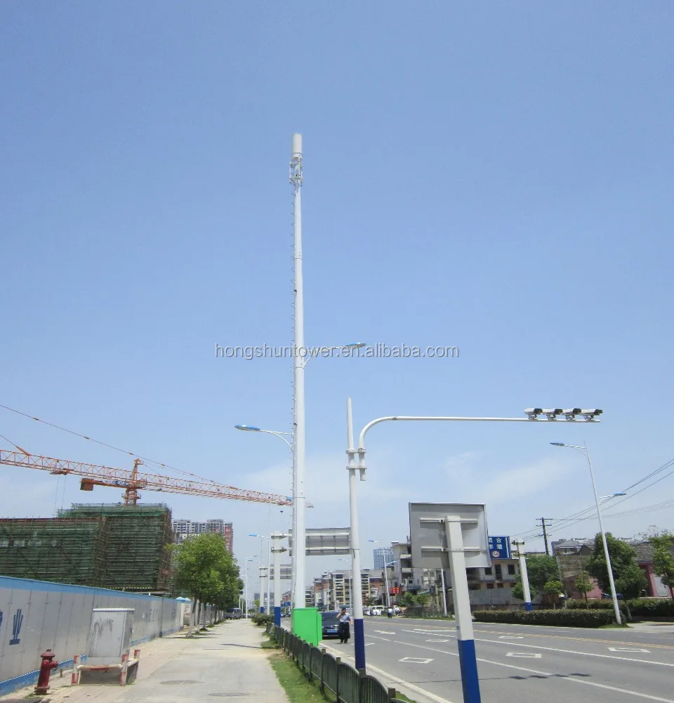 
Steel telecommunication cell phone gsm 3g bts antenna tower 