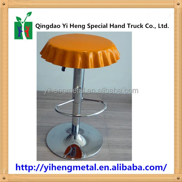 
Innovative China Rotatable Hot Sale Steel Circle saucer Coffee Shop/Kitchen/Bar/ Adult High Chair With Footrest 