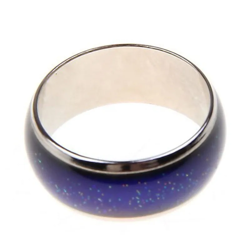 Stainless Ring Changing Color Mood Rings Feeling / Emotion Temperature Ring Wide 6mm Smart Jewelry Factory direct sale