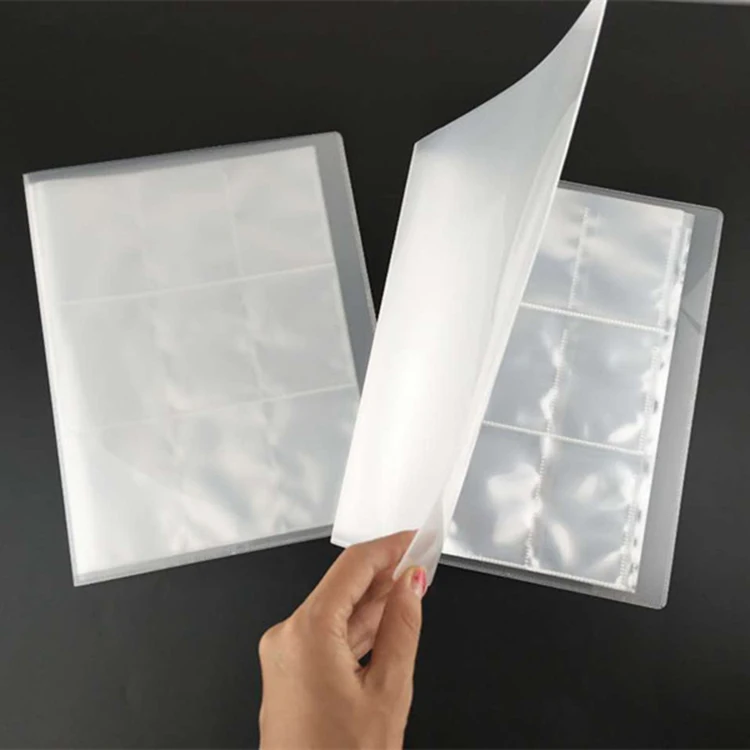 9 Pocket PP trading card book storage holder card case transparent game Collecting card Album   with 4 grid 9 grid