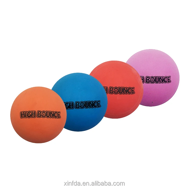 Hot Sale Colorful 50mm 60mm Customized Brand High Bouncing Rubber Toy Ball