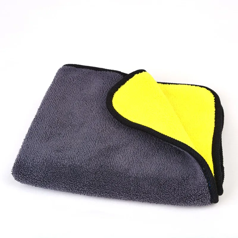 Wholesale double-sided 80% polyester 20% polyamide cloth 800gsm plush microfiber cleaning towel for car