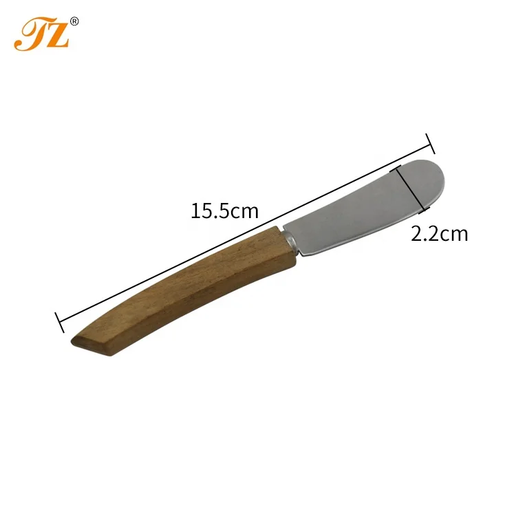 Wholesale Good Quality Stainless Steel Wood Handle Butter Knife