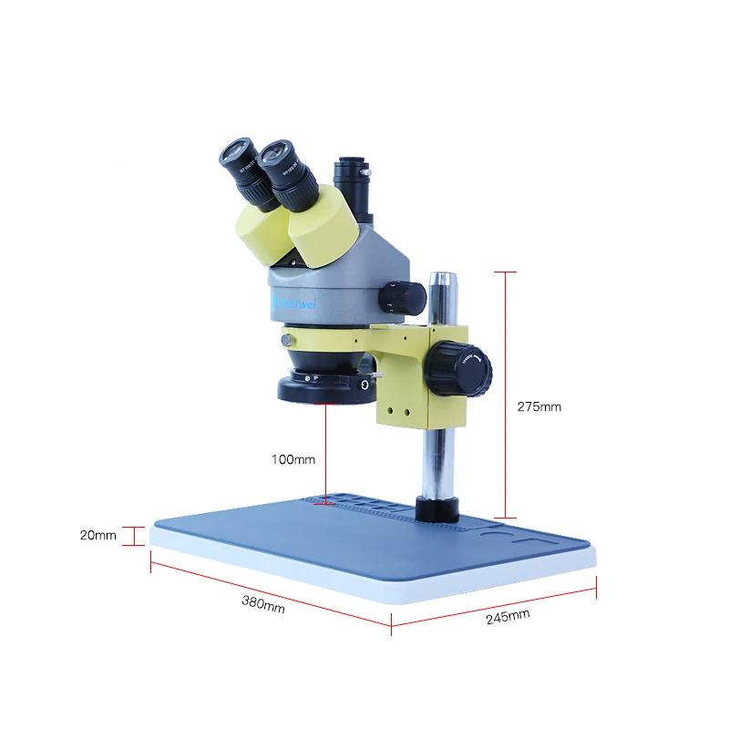 Long Working Distance 3.5x~45x Trinocular Stereo Zoom Microscope For Mobile Motherboard Repair