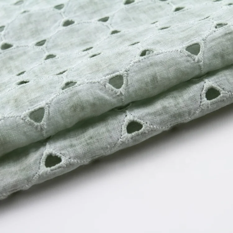 Новый стиль, крашеная ткань из хлопка с вышивкой, 100% хлопок