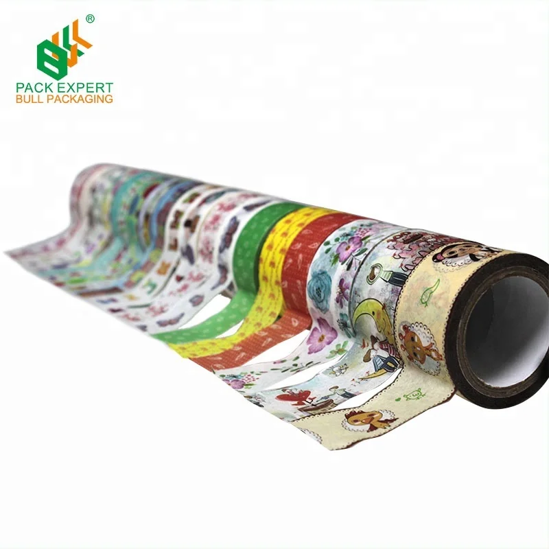 Shenzhen Manufacturer Wholesale christmas colorful japanese masking tape jumbo custom printed washi tape paper china