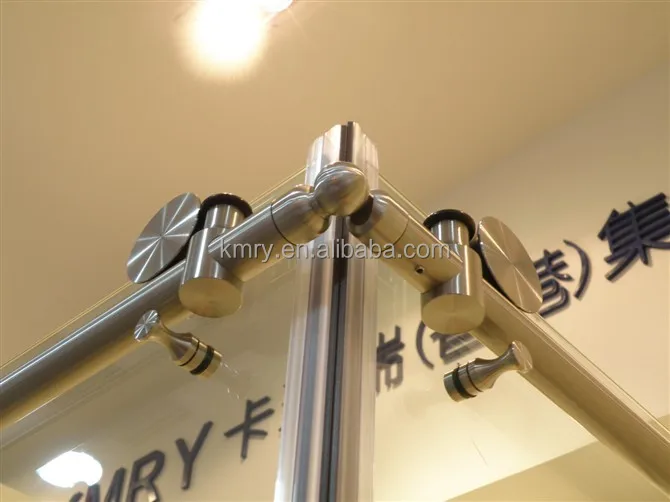 KMRY Square Frameless Corner 4 Panels Tempered Glass Sliding Door Bathroom Shower Rooms Shower Cabin Enclosure