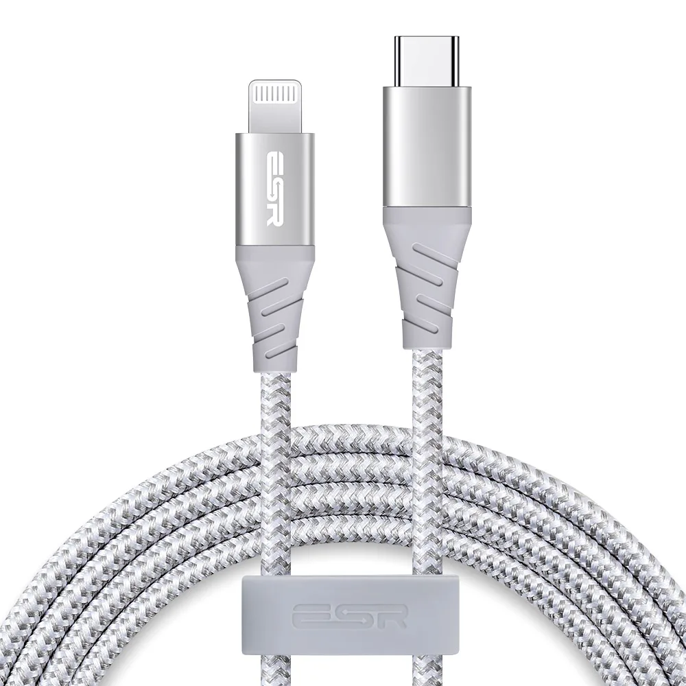 
ESR 3.3ft/1m MFi USB-C to Lightning PD Charging Cable 