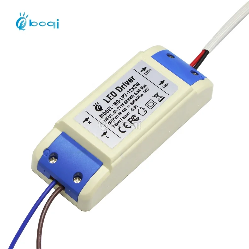 boqi CE FCC SAA Approval 36 volt led driver 24w 600ma for led lighting