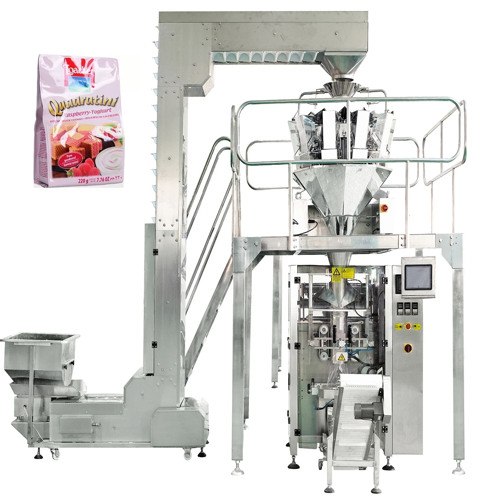 Automatic 1kg Large Vertical Weighing Filling Form Fill Seal Food snack Packing Machine