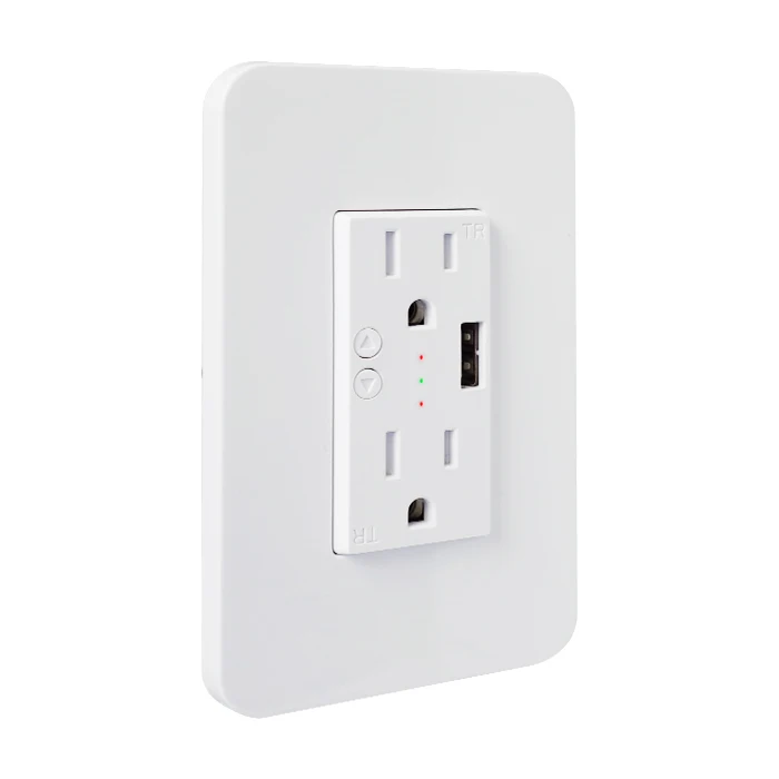 US style home USB charger wall socket smart wi fi wall socket with usb WiFi smart wall socket