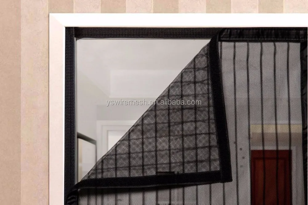 Hand free magnetic net screen/magnetic mesh screen door/hanging fly screen curtain