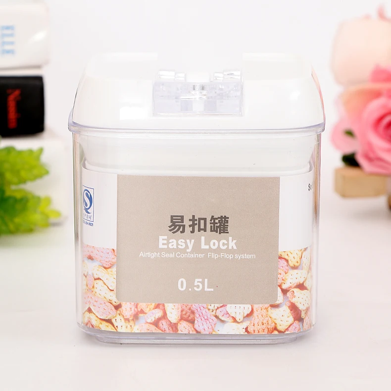
High Quality Custom Made Small Square Type Airtight Food Plastic Boxes Storage With Lid 