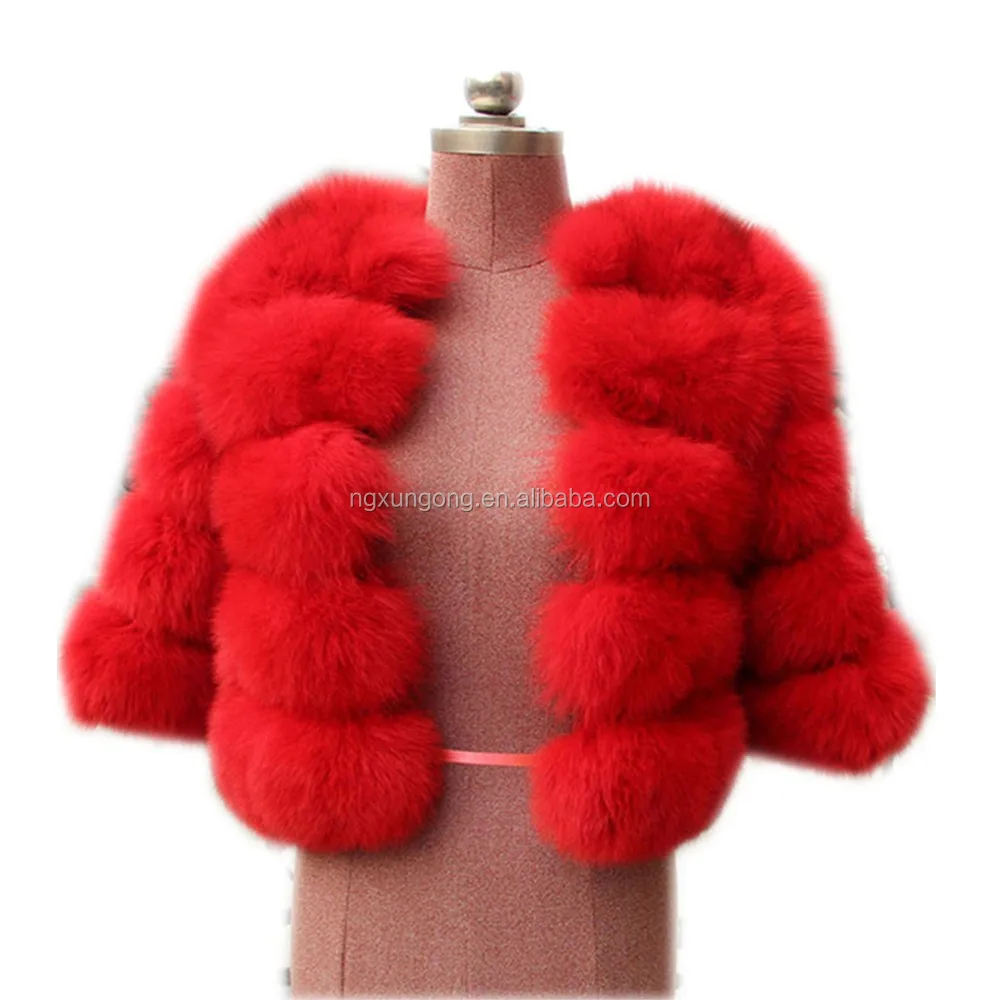 
Wholesale fox fur kid girl coat, winter fashion warm fur plush short coat 