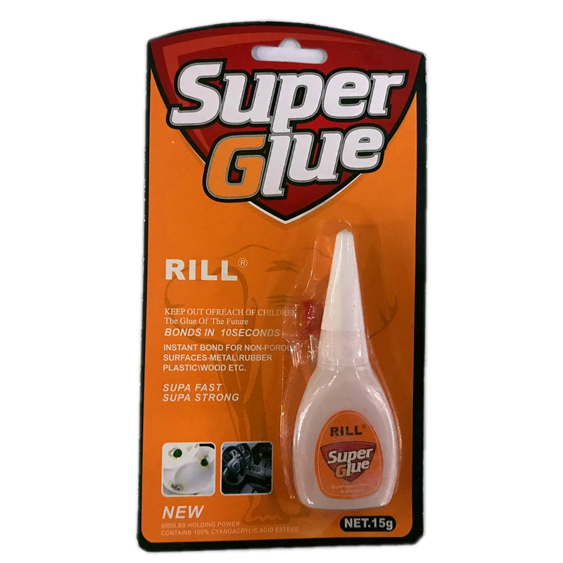 10g plastic bottle Super Glue 502 for metal