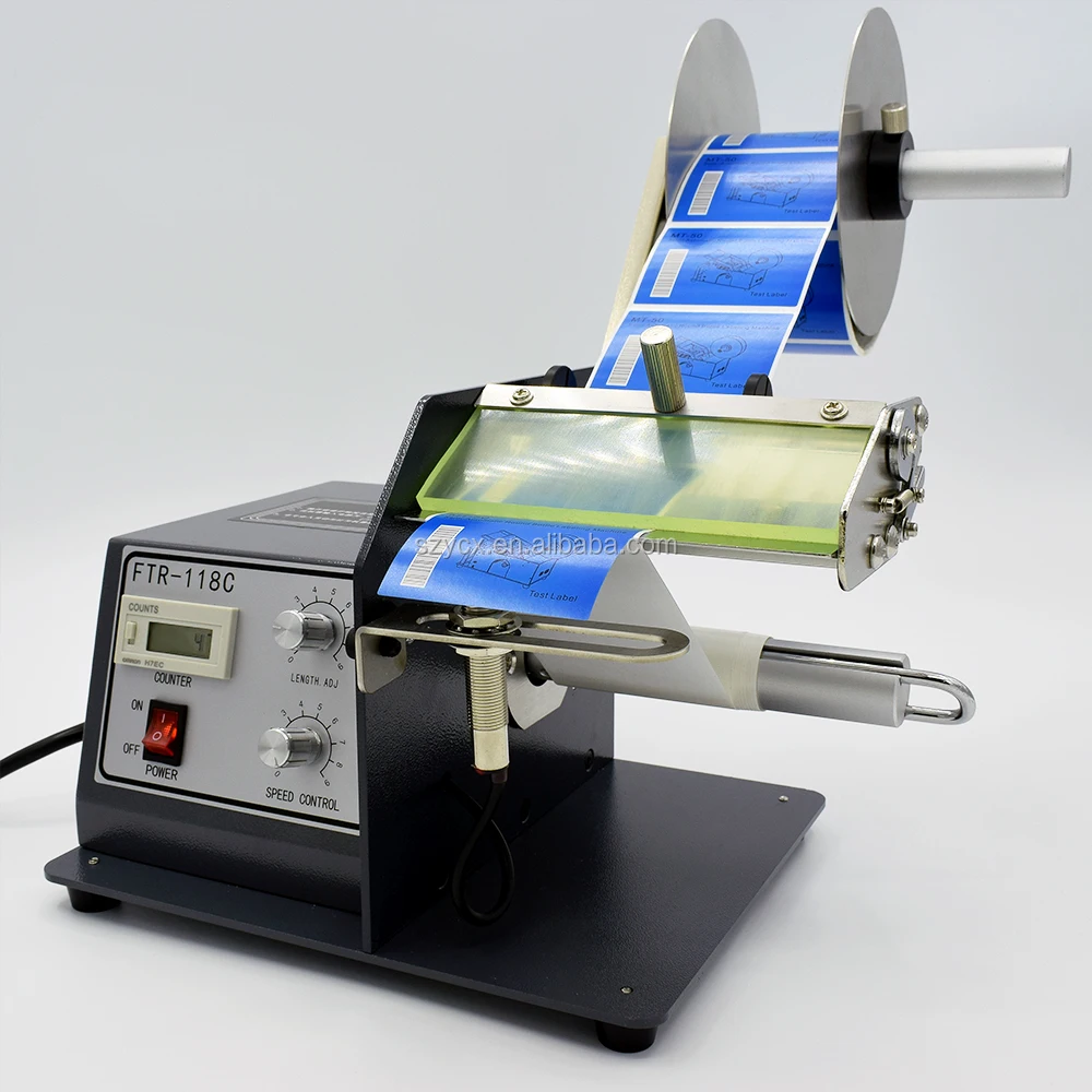 118C Automatic Transparent Label Dispenser Sticker Separator Machine