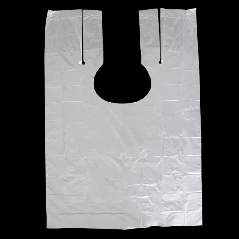 Household Salon Cloak women salon supplies styling tools kit 50pcs Disposable plastic pattern salon hair cape hair dye cape