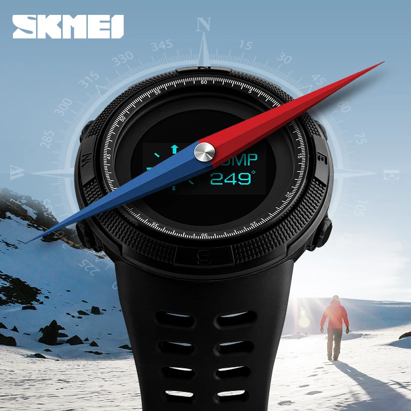 New SKMEI Brand Men LED Digital Watch 50M Dive Swim Sports Watches Fashion Waterproof Outdoor Watch 1360