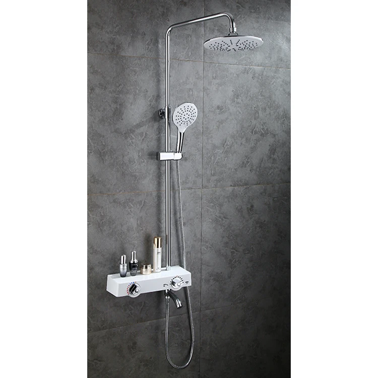 Professional factory CREA Shower Faucets bathroom thermostatic shower column set