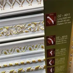 High Quality Pop Ceiling Coving Pu Cornice Polyurethane Crown Moulding for Building Material