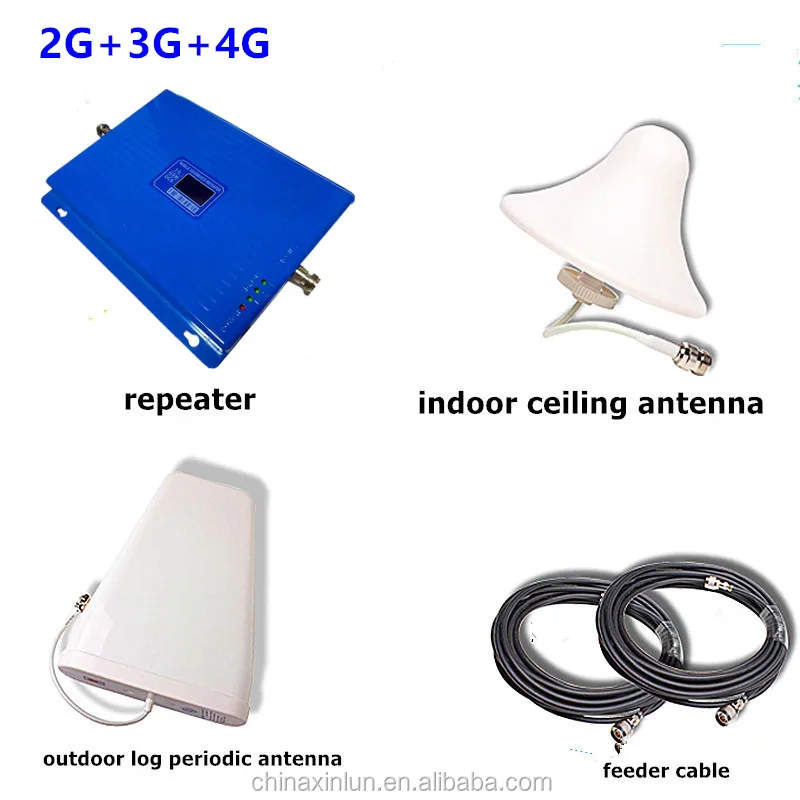 2G 3G 4G 900/2100/2600MHz GSM/3G/LTE Tri band Cell Phone Signal Booster/Repeater/Amplifier