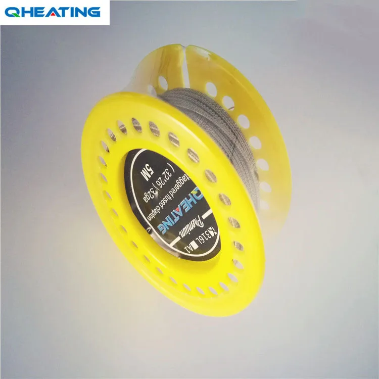 
Electric resistance vaper ss316l 32GA 26GA coils staggered fused clapton wire 