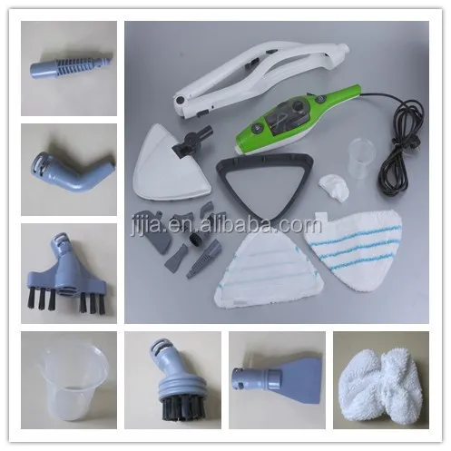 Mop X10 Steamer Cleaner Mop swivel head hard As Seen on TV Green (Mop X10 10-in-1)