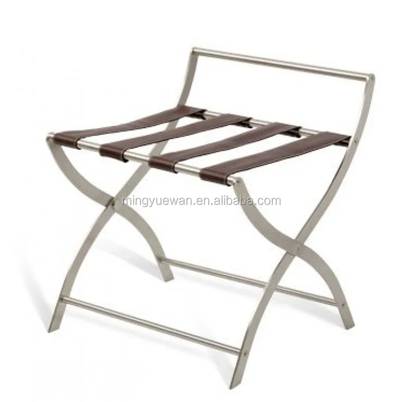 
Stainless Steel Luggage Rack Hotel Bedroom Furniture for Sale 