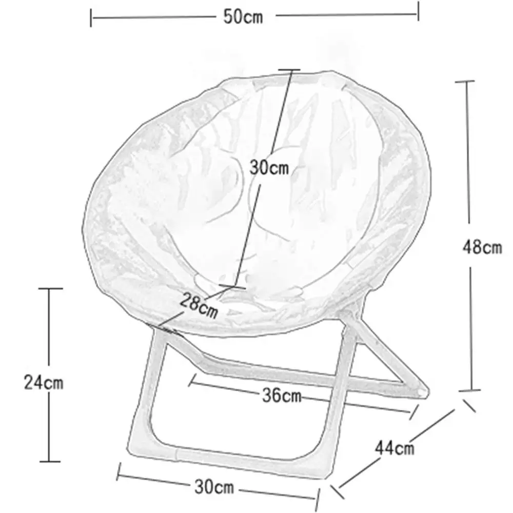 Children Folding Beach Chair Small Moon Chair Seat Lazy Cartoon Baby Chair