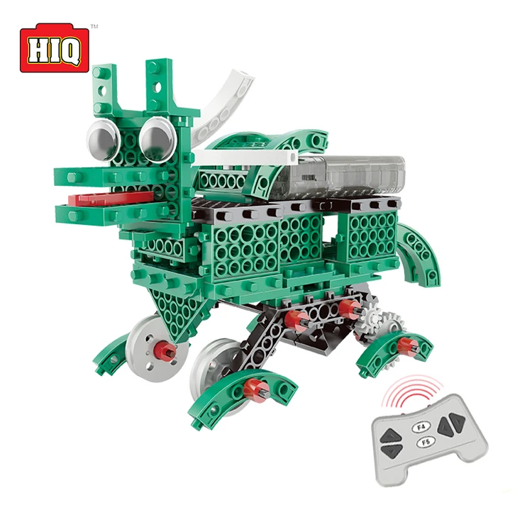 3 in 1 4Channel educational toys diy blocks toy robot RC plastic building bricks toy