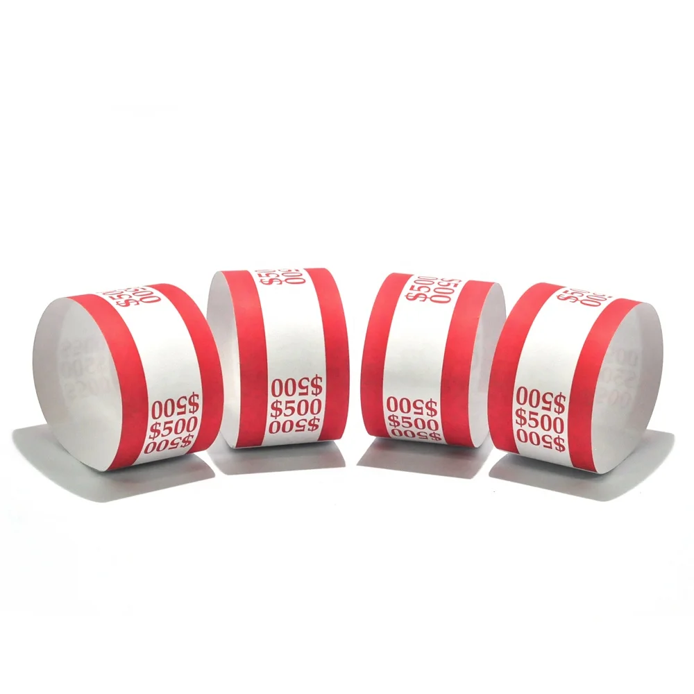 customized paper Currency Straps Cash straps for bank